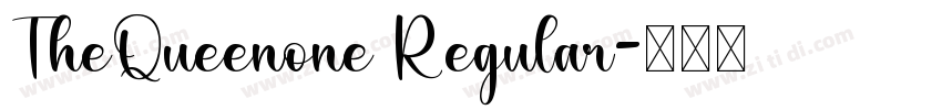 TheQueenone Regular字体转换